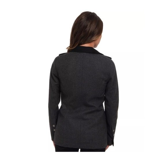 Vans WOMEN'S BIKE Jacket BLACK GREY PARKA Coat size S - Picture 5 of 8